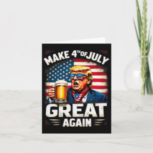 Carte Rendre 4 juillet grande à nouveau Bière Trump Boir