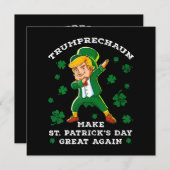 Carte Rendre la fête de la Saint Patrick grande à nouvea (Devant / Derrière)