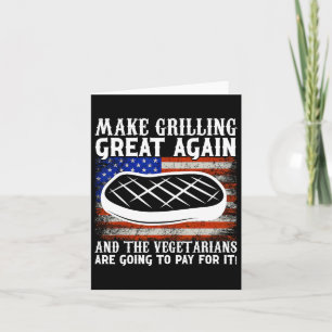 Carte Rendre la grillade grande à nouveau Usa Trump Bbq