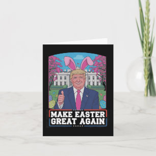 Carte Rendre la Pâques grande encore amusante Trump Bunn