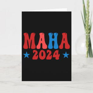 Carte Rendre l'Amérique saine Maha Pro-trump 2024 Conser