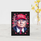 Carte Rendre l'amour grand à nouveau Funny Trump Saint-V (Fleur jaune)