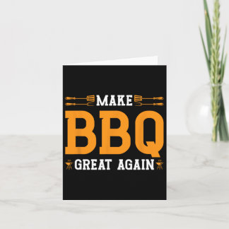 Carte Rendre le barbecue grand à nouveau nous drapeau Tr