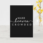 Carte Rendre le Ciel Bondé Foi Chrétienne Inspirante  (Fleur jaune)