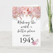 Carte Rendre le monde meilleur 1945 80e (Devant)