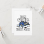 Carte Rendre l'hiver merveilleux motoneige neige neige n (Devant/Arrière en situation)