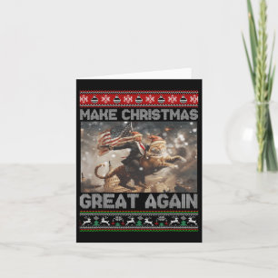 Carte Rendre Noël grand à nouveau Noël Noël amusant Trum