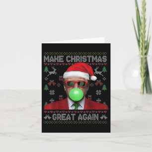 Carte Rendre Noël grand à nouveau Noël Noël amusant Trum