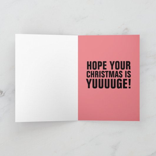 CARTE RENDRE NOËL GRAND ENCORE SALUTATIONS DONALD TRUMP (Intérieur)