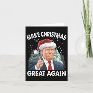 Carte Rendre Noël super à nouveau drôle Donald Trump Noë