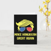 Carte Rendre sa grandeur à Hanoukka Trump 47 Hanoukka Mi (Fleur jaune)