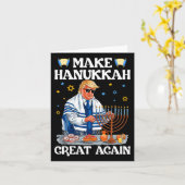 Carte Rendre sa grandeur à Hanoukka Trump Juif Ugly Chan (Fleur jaune)