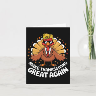 Carte Rendre sa grandeur à Thanksgiving Trump 2024 Turqu