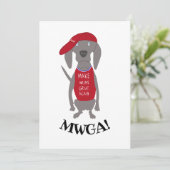 Carte Rendre Weimaraner Weimaraner Dog de MWGA (Debout devant)