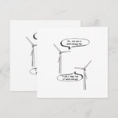 Carte Renewable Energy I'm A Huge Fan – Wind Energy (Devant / Derrière)