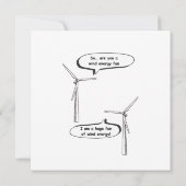 Carte Renewable Energy I'm A Huge Fan – Wind Energy (Dos)