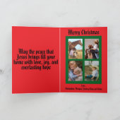 Carte Renne de Noël (Intérieur)