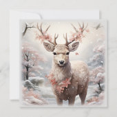 Carte Rennes De Noël Dans La Forêt (Devant)