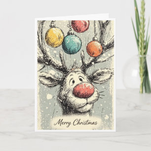 Carte Rennes vous souhaitant un joyeux Noël