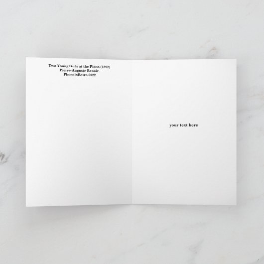 Carte Renoir (Intérieur)