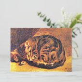 Carte Renoir : Chat couché (Debout devant)
