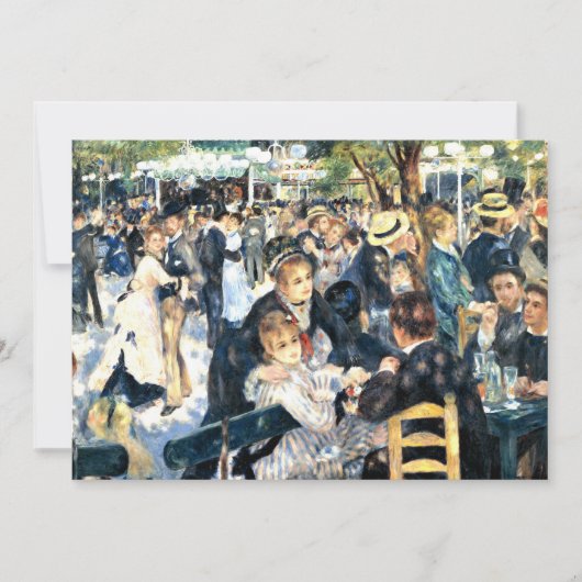 Carte Renoir - Danse au Moulin de la Galette, (Devant)