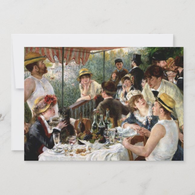 Carte Renoir : Déjeuner de la fête nautique (Devant)