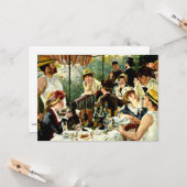 Carte Renoir - Déjeuner de la fête nautique (Devant/Arrière en situation)