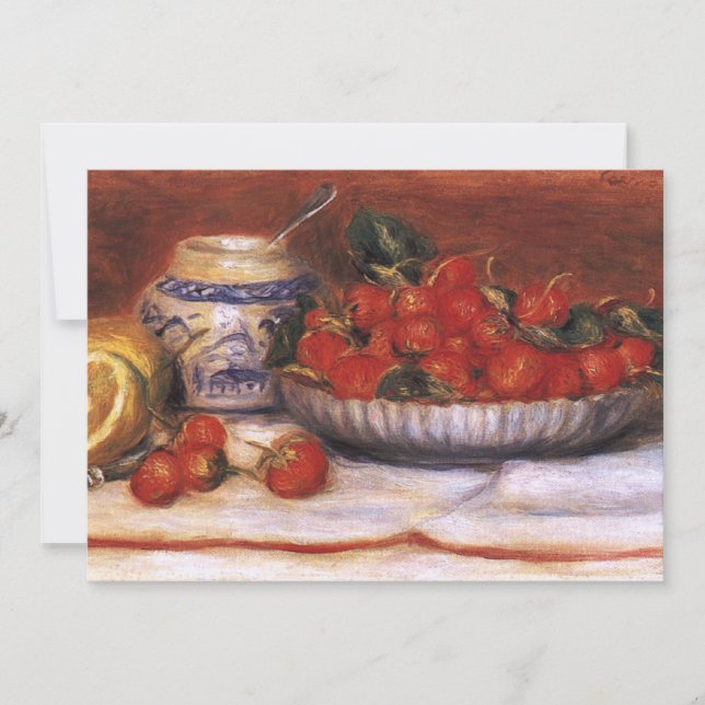 Carte Renoir : fraises (Devant)