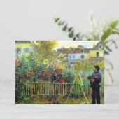 Carte Renoir - Monet Peinture dans son jardin, (Debout devant)
