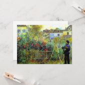 Carte Renoir - Monet Peinture dans son jardin, (Devant/Arrière en situation)