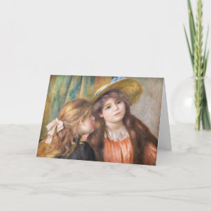 Carte Renoir - Portrait de deux petites filles