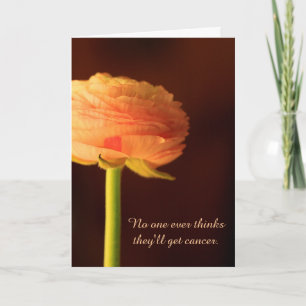 Carte Renoncule Fleur de Soutien et d'Encouragement pour