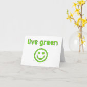 Carte Renouvelable amical d'Eco de pro environnement (Fleur jaune)