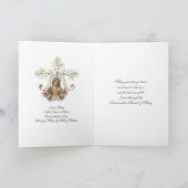 Carte Renouvellement de Consécration Catholique Marie Re (Intérieur)