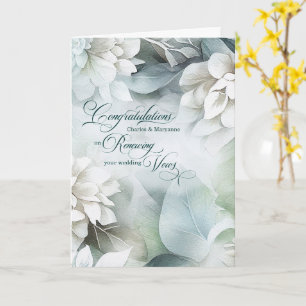 Carte Renouvellement de Vœux Félicitations Magnolias Bla