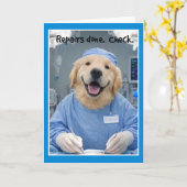 Carte Repairs Done Get Well Card  SG-1 (Fleur jaune)