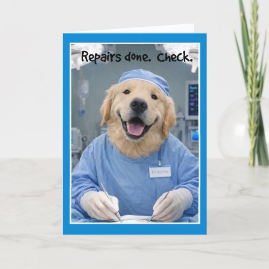 Carte Repairs Done Get Well Card  SG-1 (Devant)