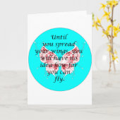 Carte Répandez vos ailes (Fleur jaune)