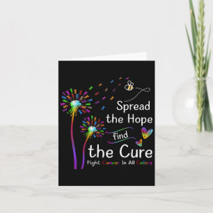 Carte Répandre L'Espoir Trouver Les Couleurs Cures Cance