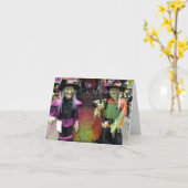 CARTE **RÉPARATION DE CERTAINS SOUHAITS POUR HALLOWEEN** (Fleur jaune)