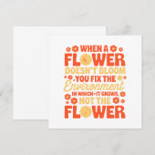 Carte Réparez l'environnement, pas la fleur (Devant / Derrière)