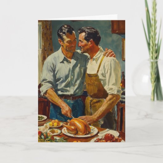 Carte Repas de Thanksgiving (Devant)