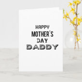 Carte repérage de papa de jour de mères (Fleur jaune)