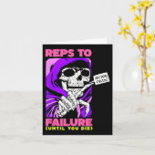 Carte Repères Drôle À Une Défaillance Poids Bodybuilding (Fleur jaune)