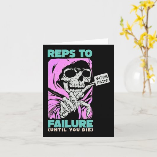 Carte Repères Drôle À Une Défaillance Poids Bodybuilding (Fleur jaune)