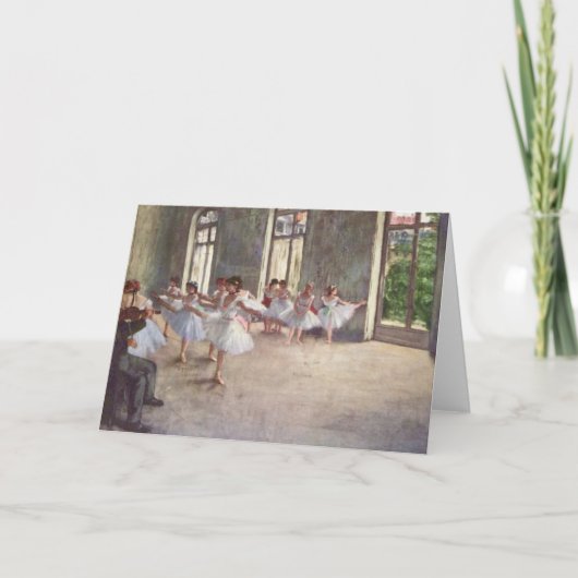 Carte Répétition de ballet par Degas (Devant)