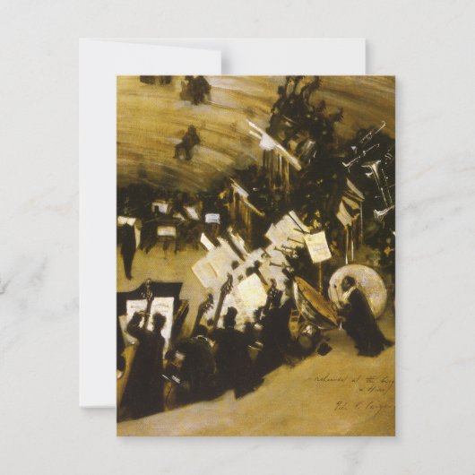 Carte Répétition de l'Orchestre de Pasdeloup par JS Sarg (Devant)