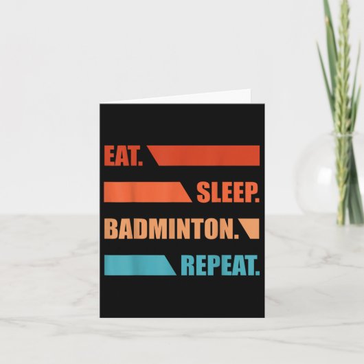 Carte Répétition du badminton d'Eat Slepp (Devant)