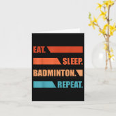 Carte Répétition du badminton d'Eat Slepp (Fleur jaune)